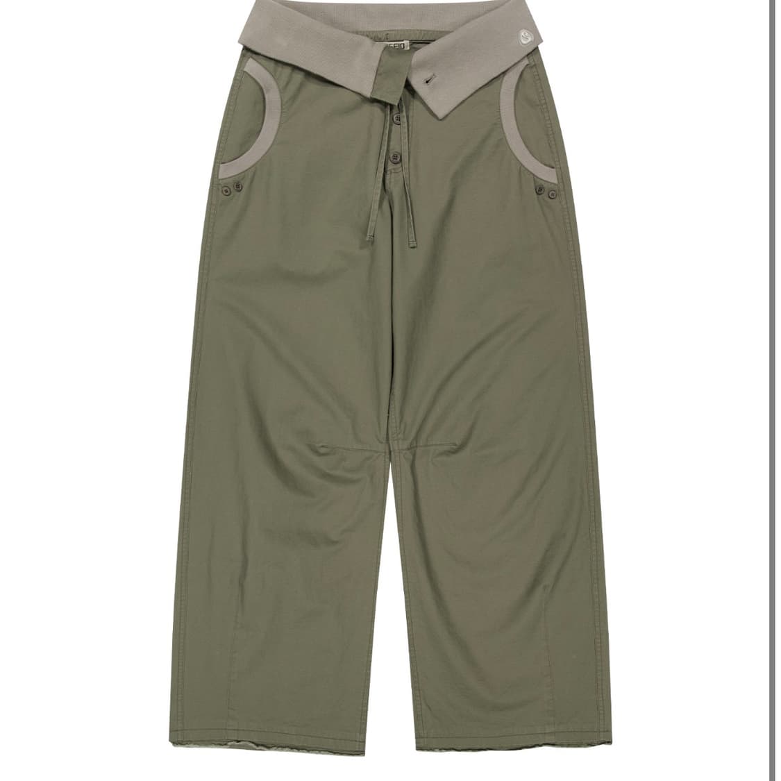 코이세이오 FLOW FOLD PANTS KHAKI / 사이즈 1 상품이미지1