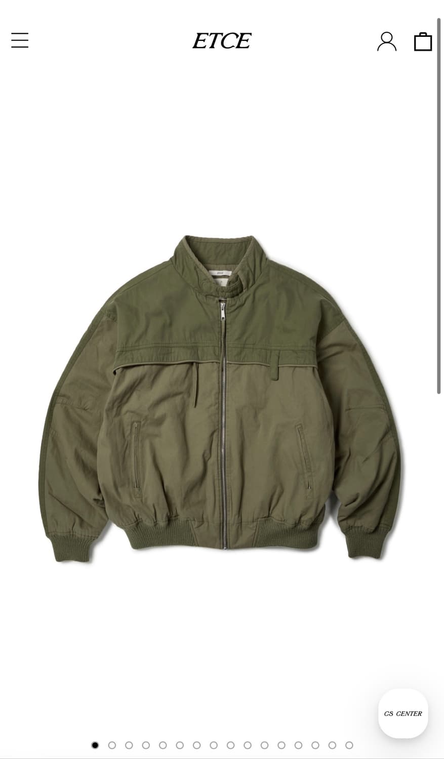 ETCE Vintage washed 봄버자켓 상품이미지1