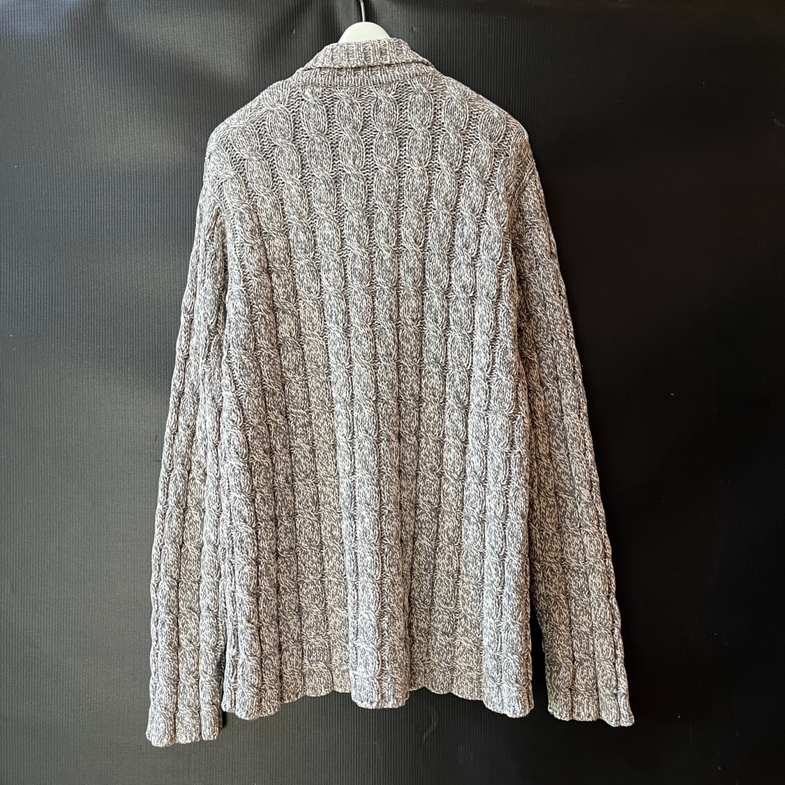 올드갭 홍콩 생산 케이블 니트 집업 2001 FALL 상품이미지7