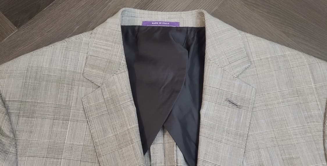 랄프로렌 퍼플라벨 글렌 체크 프린스 오브 웨일스 SS 수트 상품이미지3