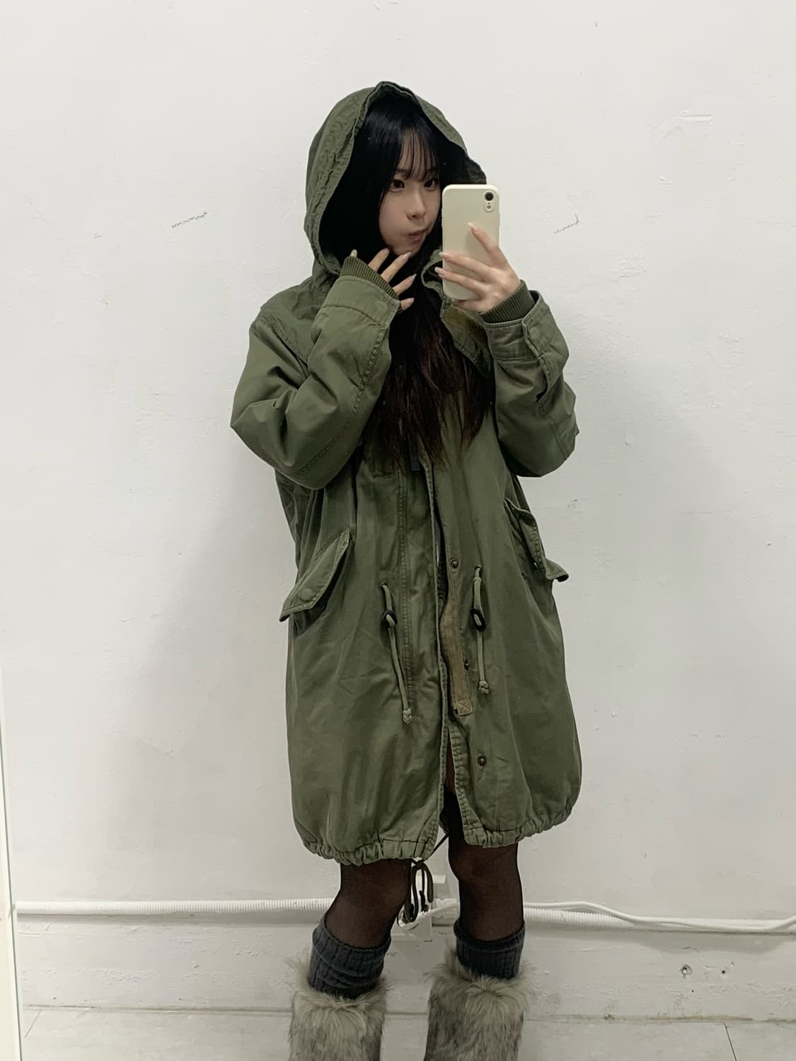 [CHRIS CHRSTY] 크리스크리스티 y2k 롱 야상 자켓 상품이미지3