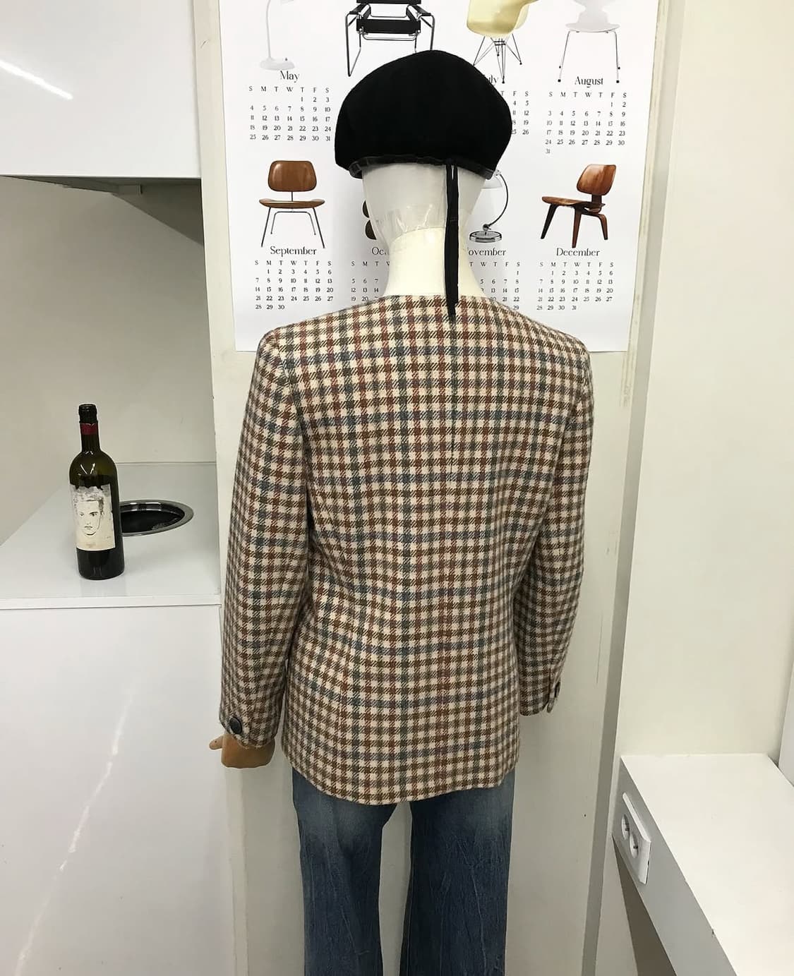 버버리 체크 라운드 울 트위드 자켓 상품이미지7