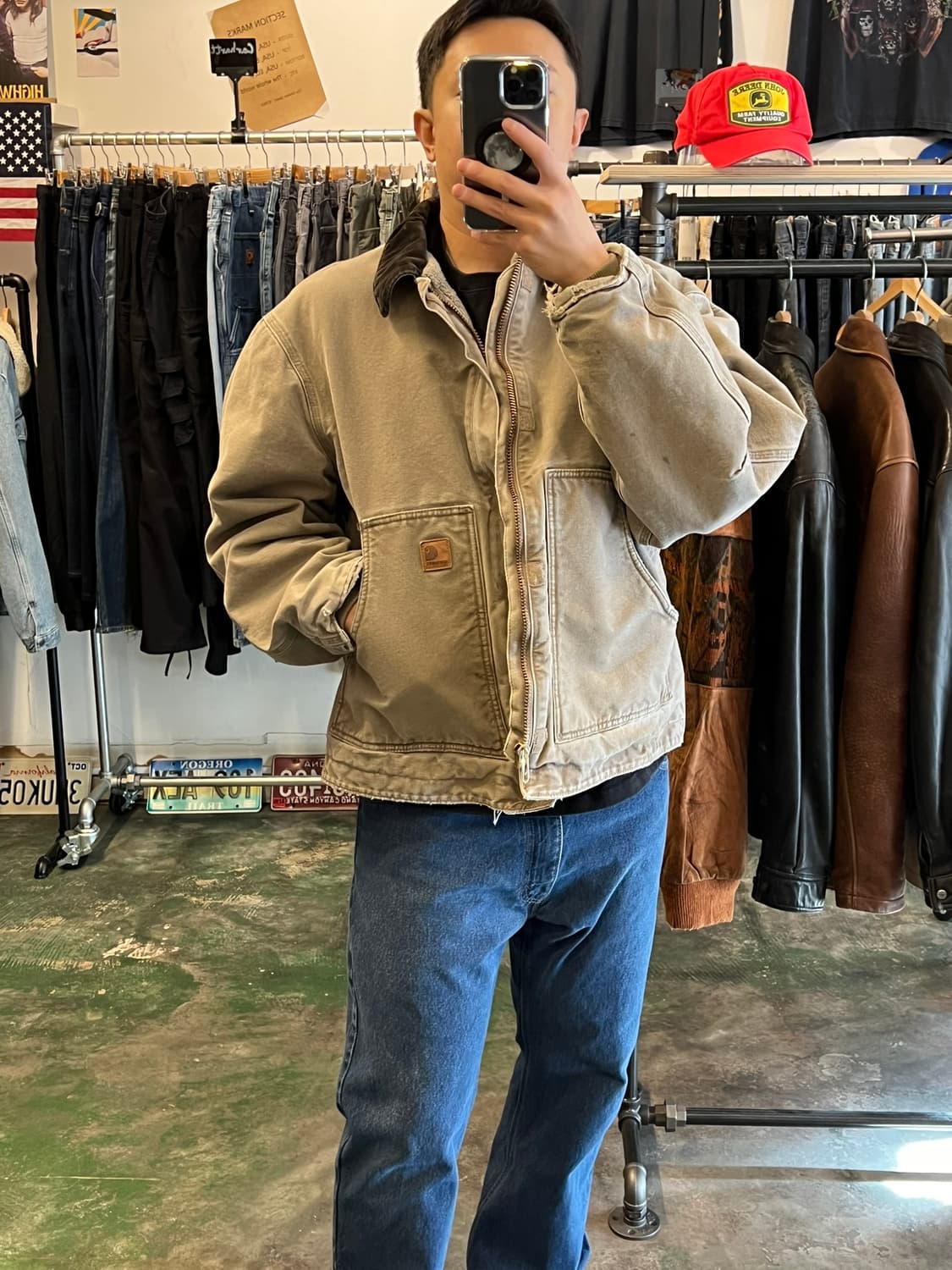 [XL] 칼하트 쉐르파 아크틱 워크 자켓 페이딩 빈티지 디트로이트 상품이미지3