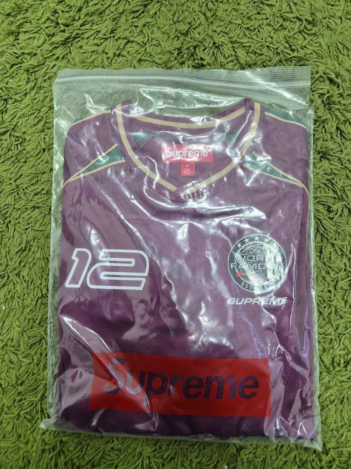 슈프림 파이핑 사커 저지 라즈베리 - 25FW 상품이미지4