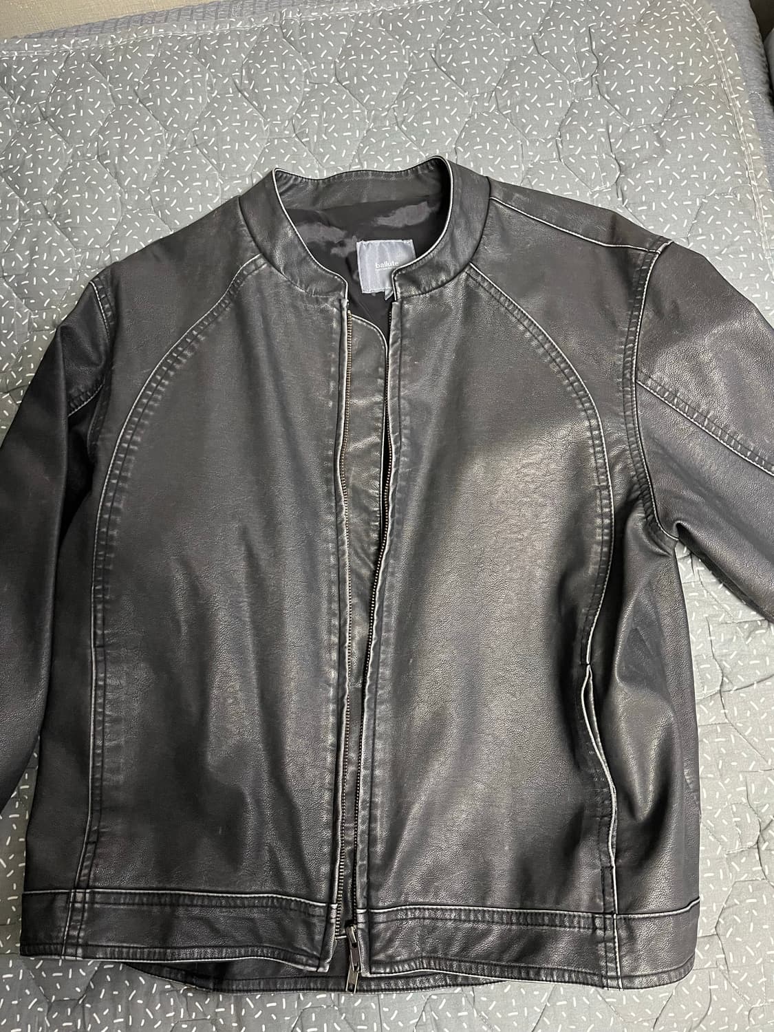 [3] 발루트 NONCOLLAR WASHED RIDER JACKET  상품이미지3