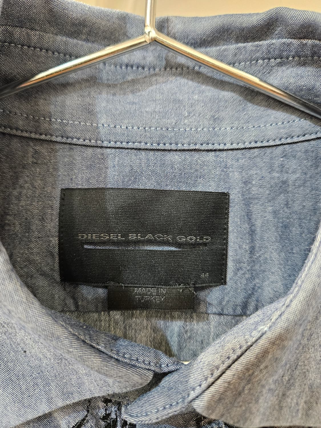 디젤 블랙 골드 패턴 셔츠 상품이미지4