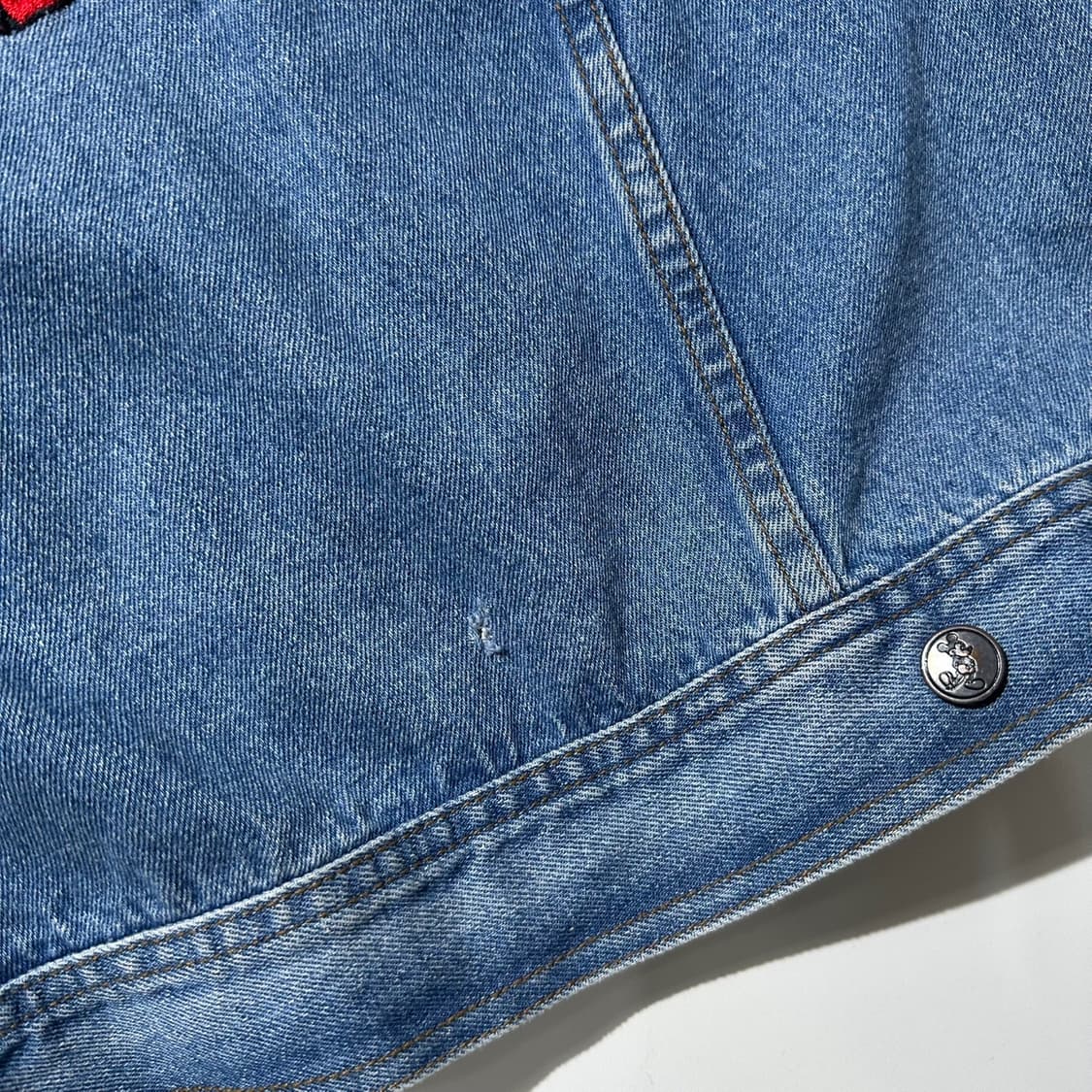 디즈니 미키 90‘s 월트 디즈니 월드 백로고 데님 트러커 자켓 상품이미지8