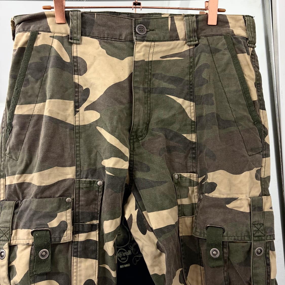 Well Spring 카모 본디지 부츠컷 카고 팬츠 상품이미지6