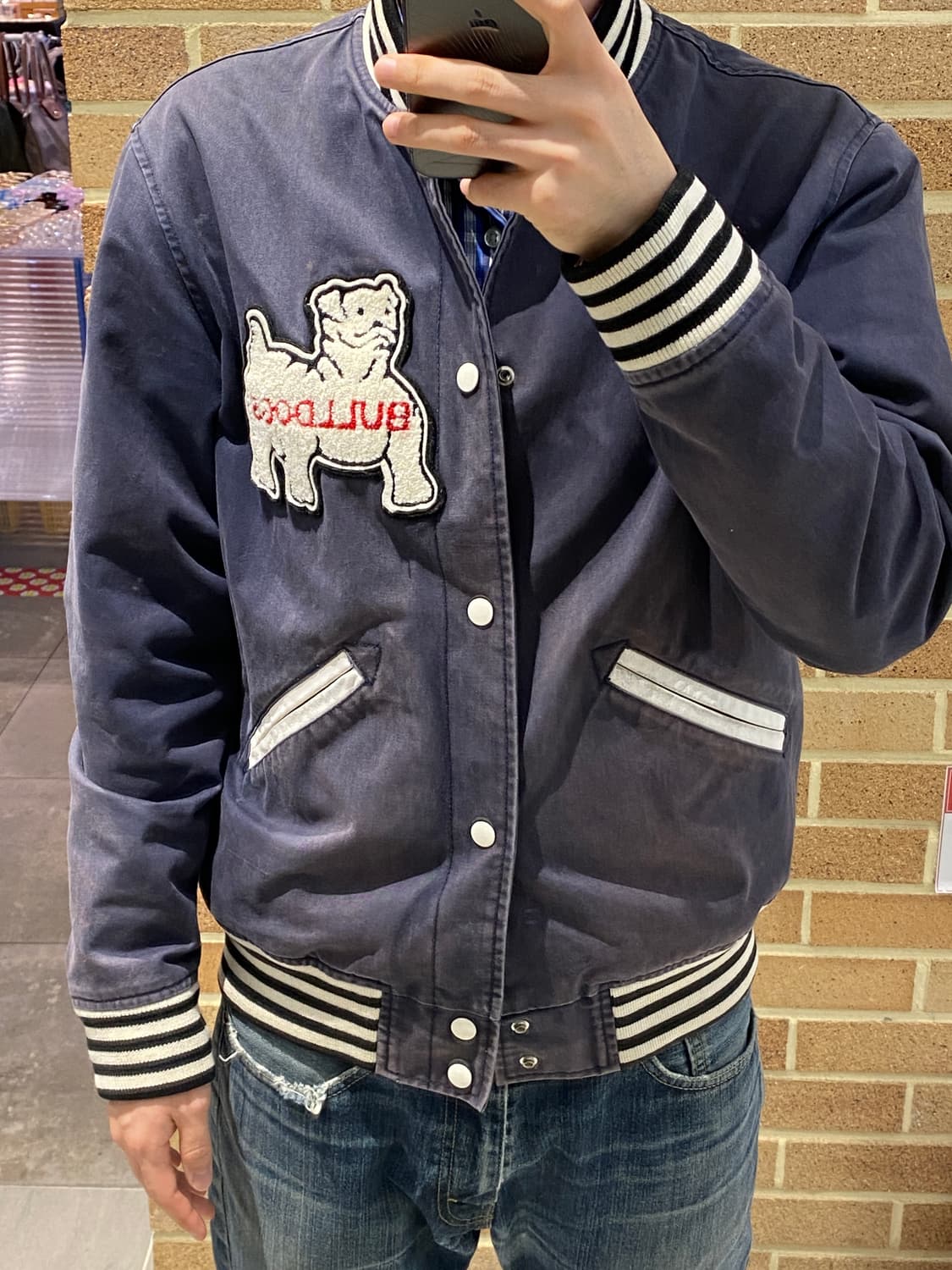 [L] 2012 슈프림 불독 바시티 스타디움 자켓 상품이미지7