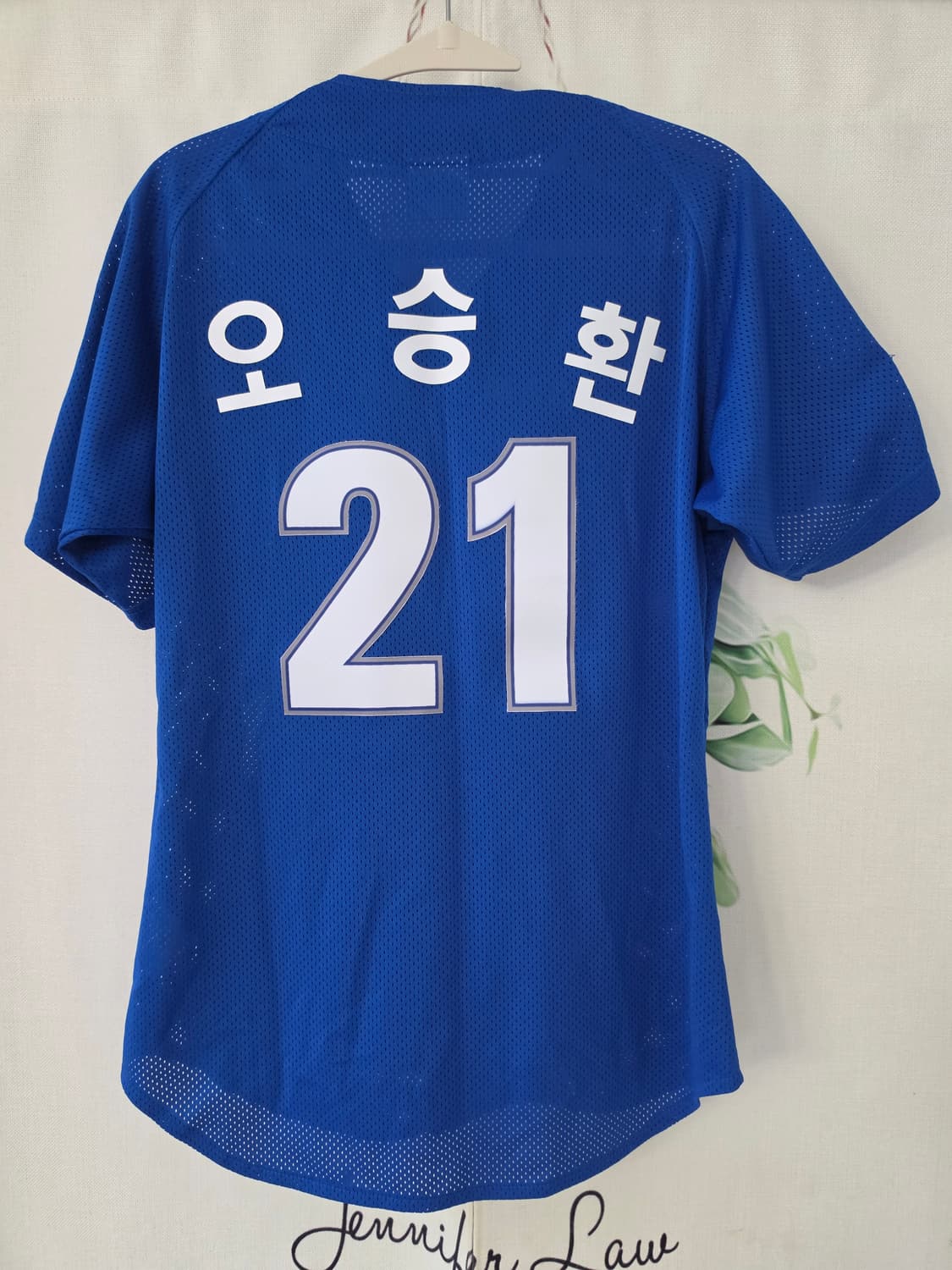 90)삼성 라이온즈 왕조시절 올드 유니폼 블루_오승환 열마킹 상품이미지2