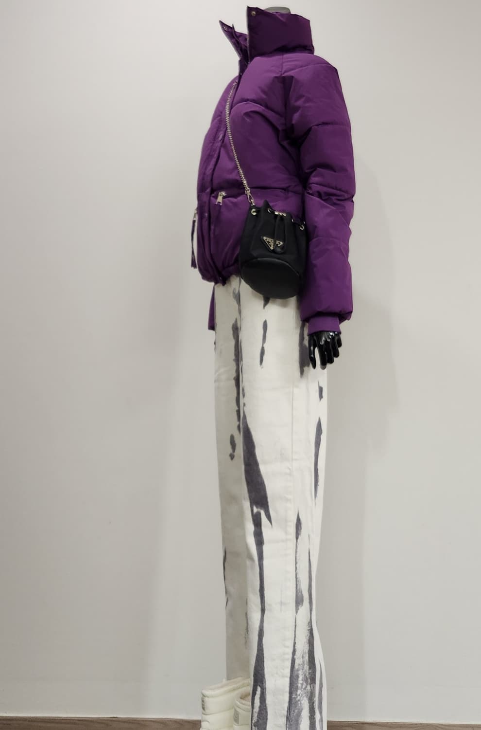 퍼플 패딩점퍼 상품이미지3