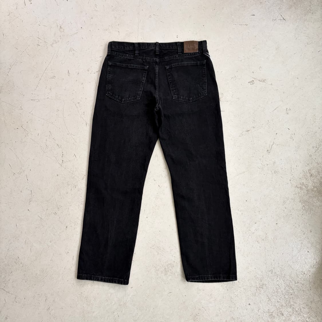 00s LEE 빈티지 흑청 데님팬츠 34x29 상품이미지6