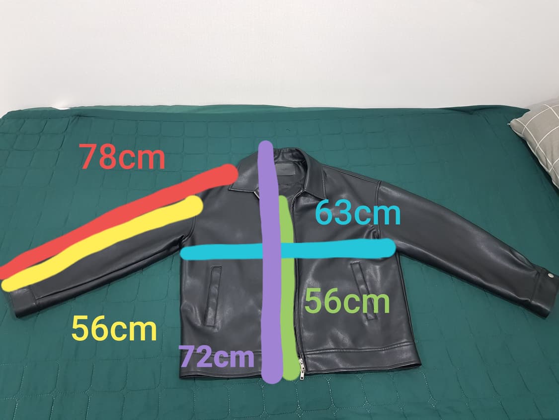 [옷장정리] 레더 라이더 자켓 블랙 L 상품이미지4
