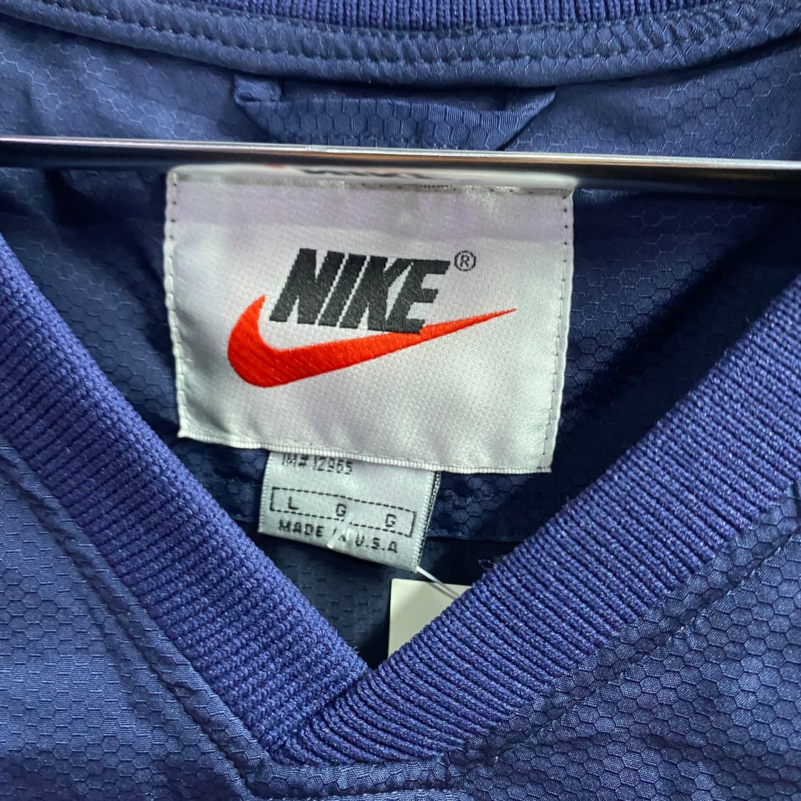 90s 나이키 센터 스우시 네이비 웜업 B3116 상품이미지4