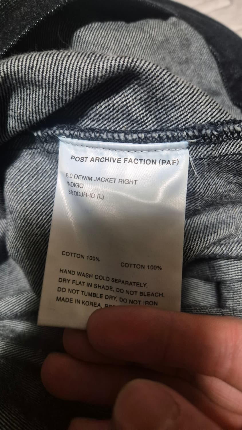 [L]포스트아카이브팩션 8.0 데님 자켓 인디고 상품이미지3
