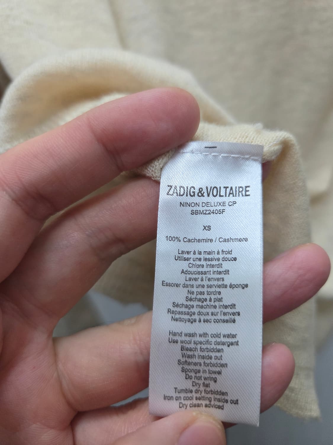 자딕앤볼테르 캐시미어 스컬 버튼 가디건 상품이미지7