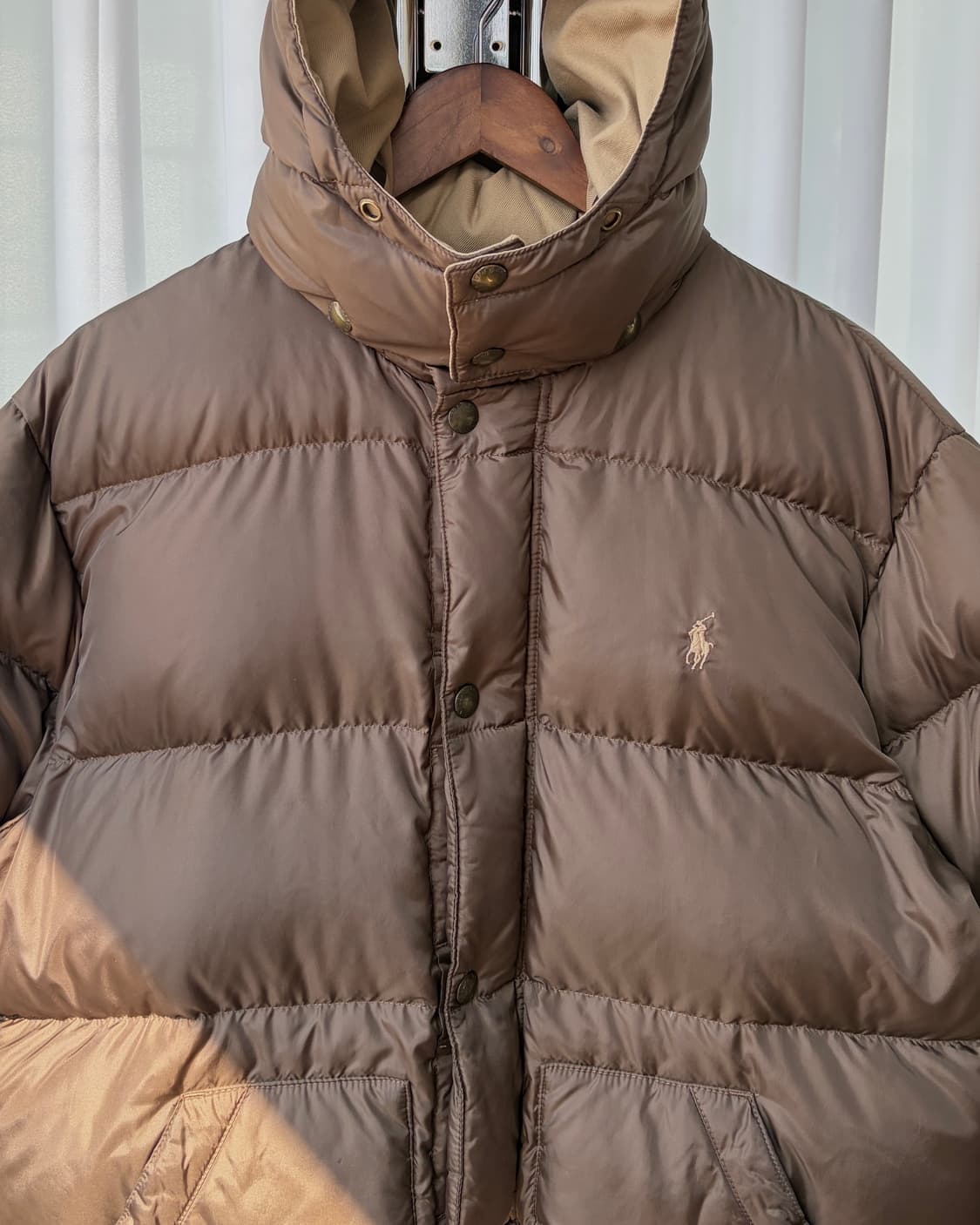 [L]폴로 랄프로렌 브라운 덕다운 푸퍼 패딩 상품이미지6