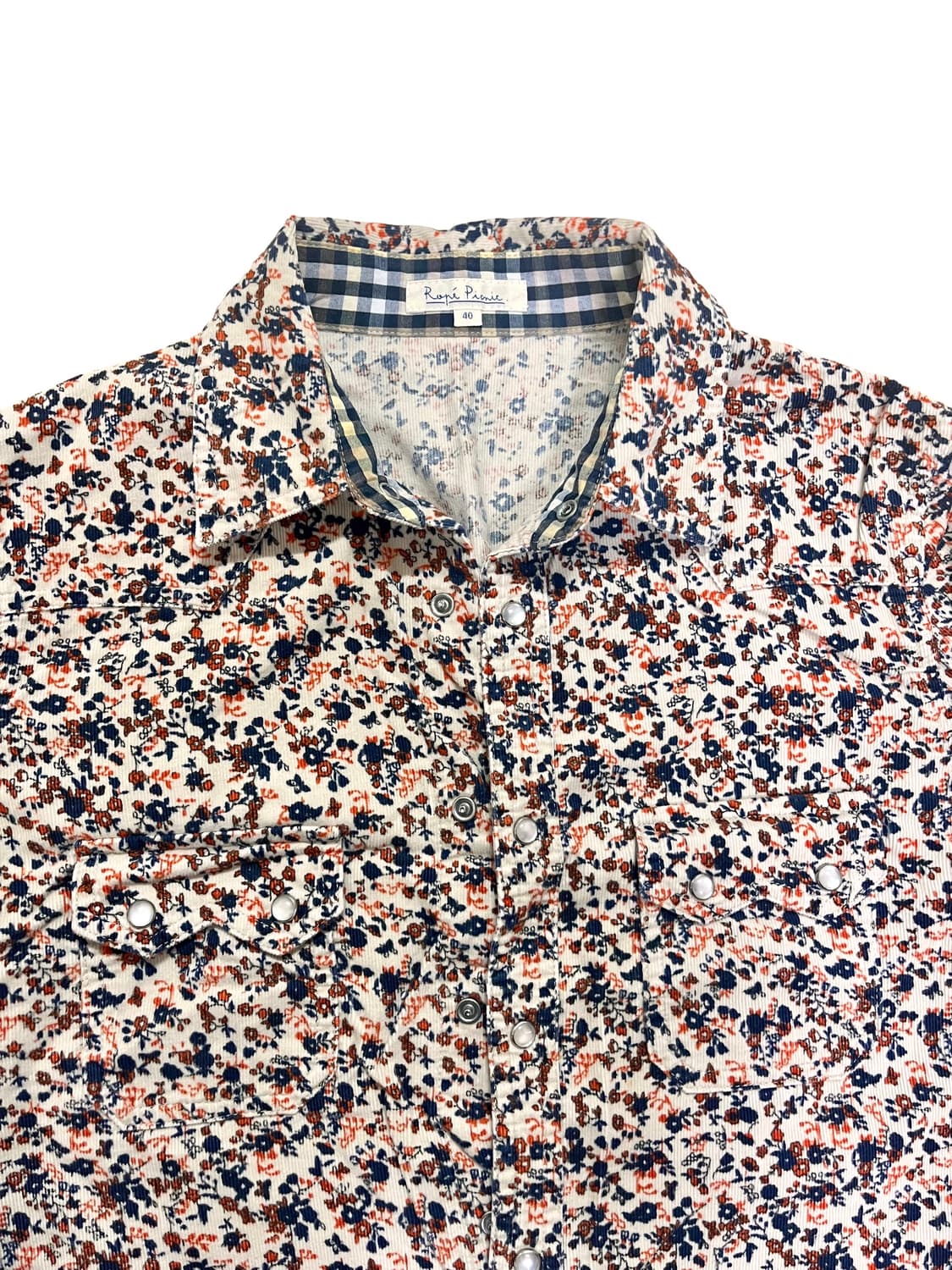 ropé picnic 플로럴 코듀로이 셔츠 상품이미지3