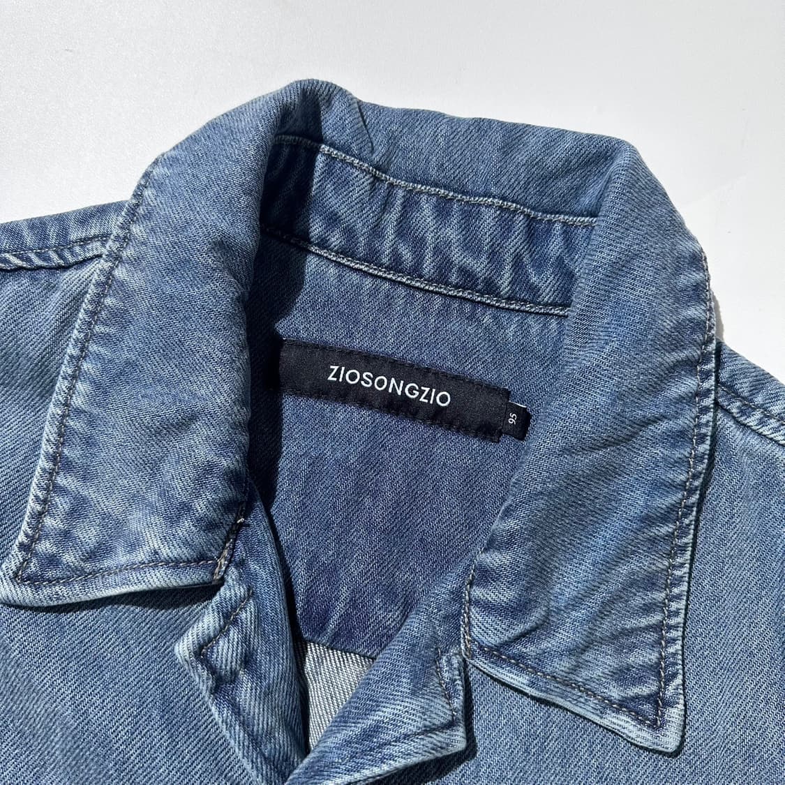 25ss 지오송지오 데님 반팔 셔츠 상품이미지5