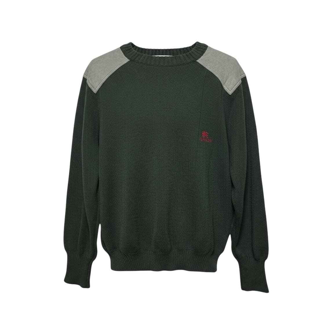 정품 버버리 딥그린 코만도 패치 니트 상품이미지2