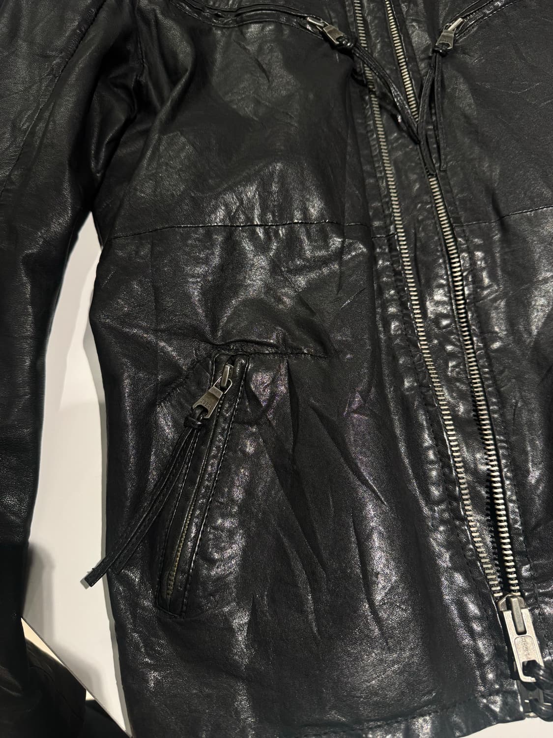 Houston 휴스턴 투웨이 램스킨 라이더 레더 자켓 상품이미지10