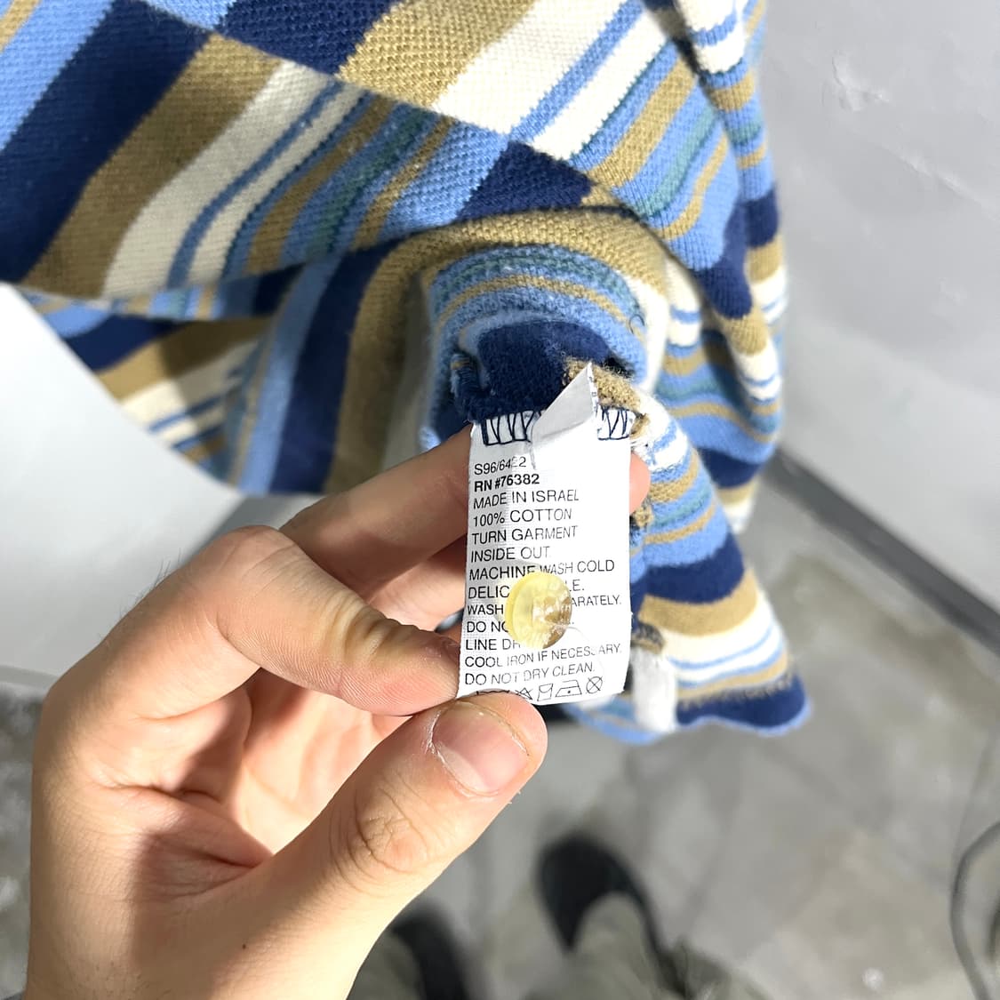 팀버랜드 자수로고 스트라이프 카라티 상품이미지4