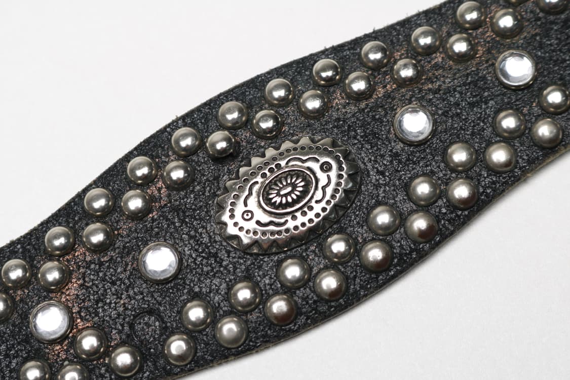 [28~34인치] 빈티지 웨스턴 스터드 소가죽 벨트 상품이미지3