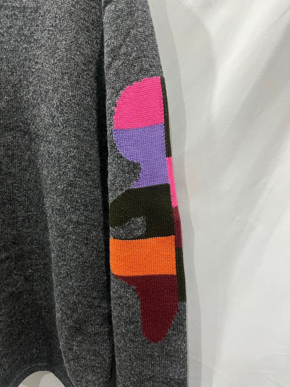 꼼데가르송 셔츠 19AW 테디베어 니트 그레이 L 상품이미지4