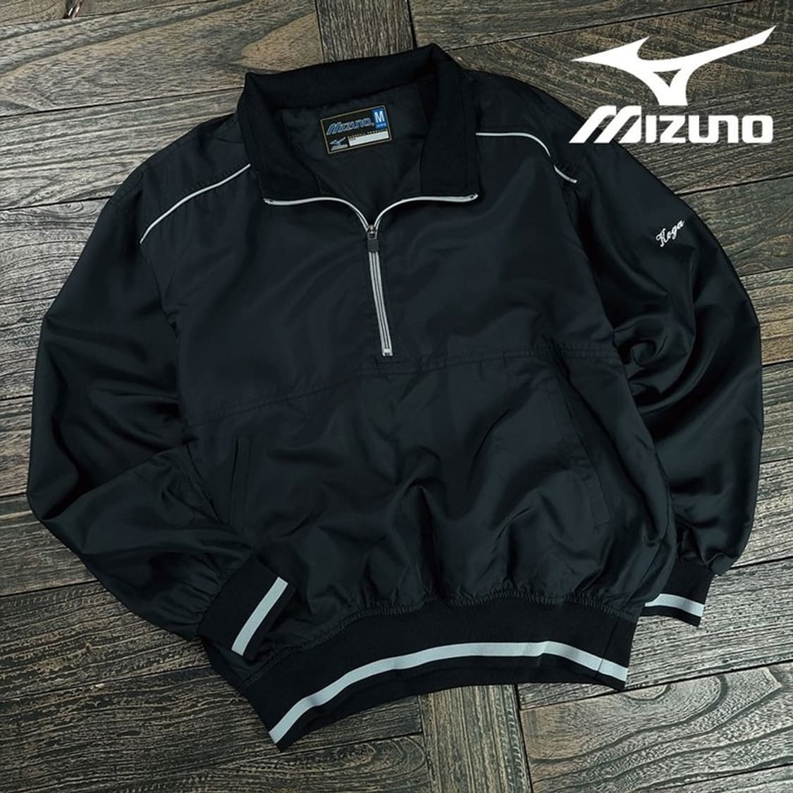 [미즈노] 재팬 베이스볼 아노락 바람막이 자켓 블랙 M19412 상품이미지1