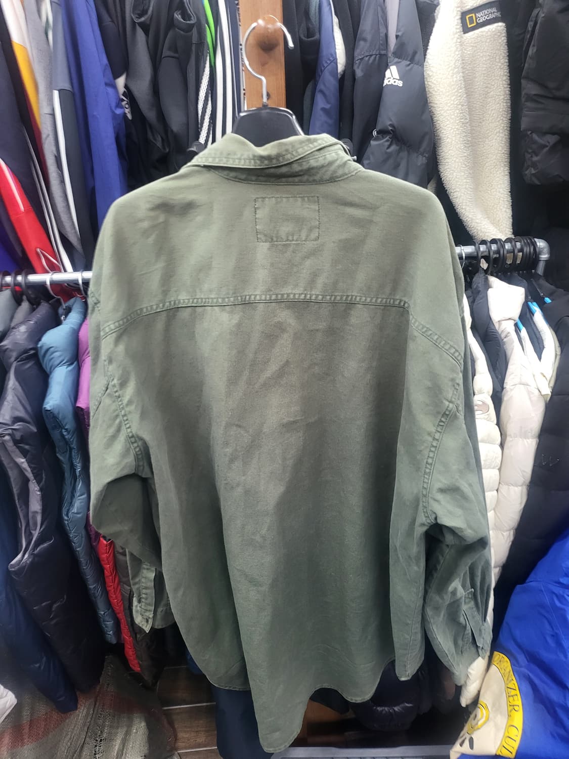 리바이스 카키색 남방 셔츠 상품이미지6