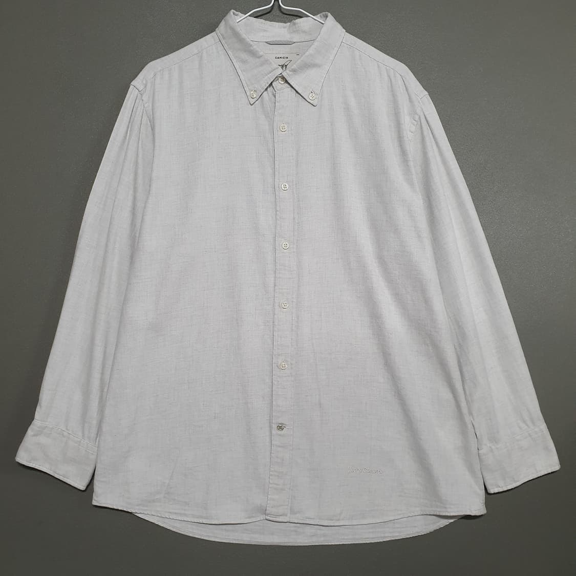 105 (XL) 헨리코튼 신형 22FW 카미카 코튼 솔리드 셔츠 남방 상품이미지1