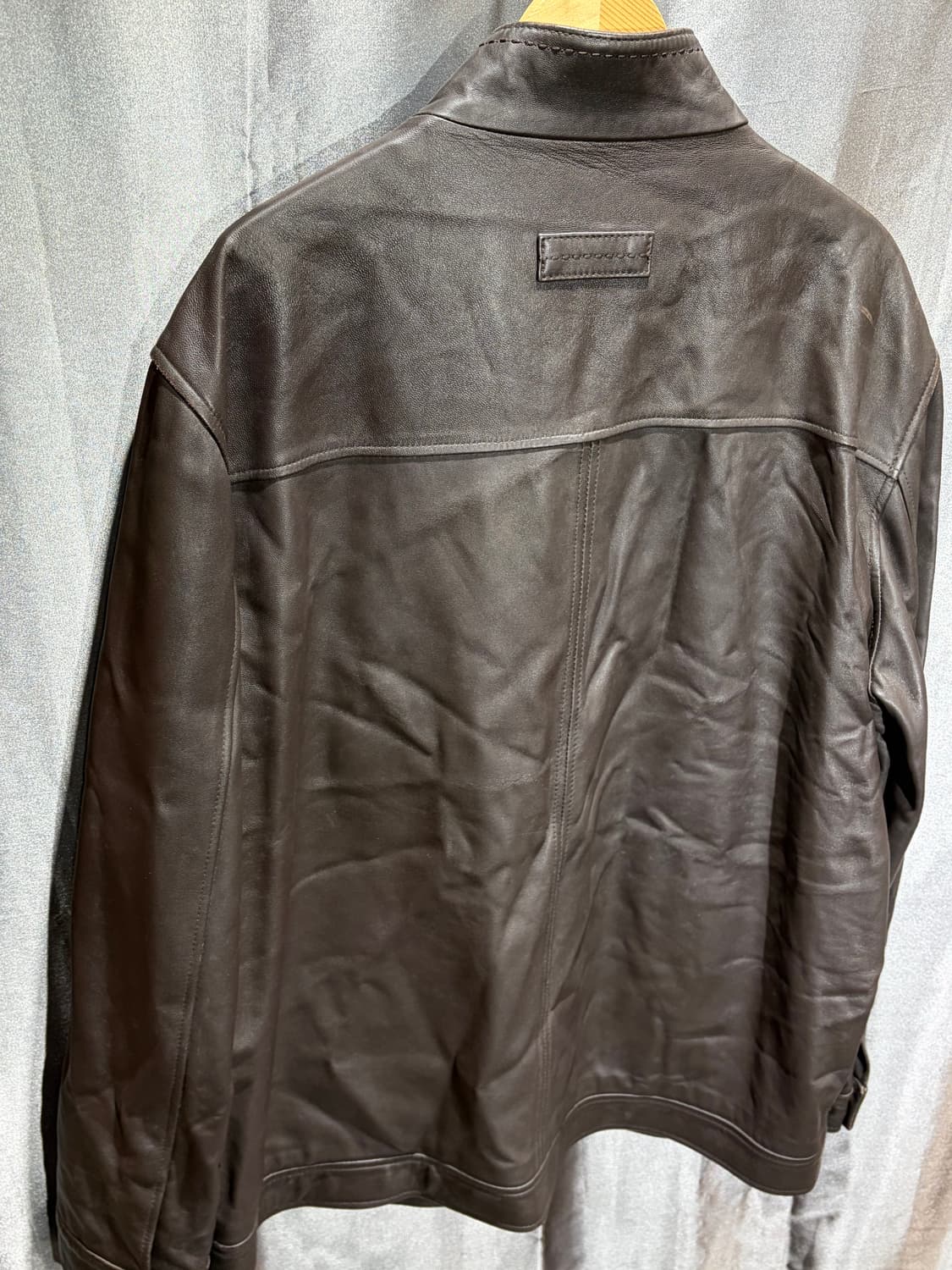 XL 인디언 램스킨 컬러믹스 카키브라운 레더지켓 상품이미지8