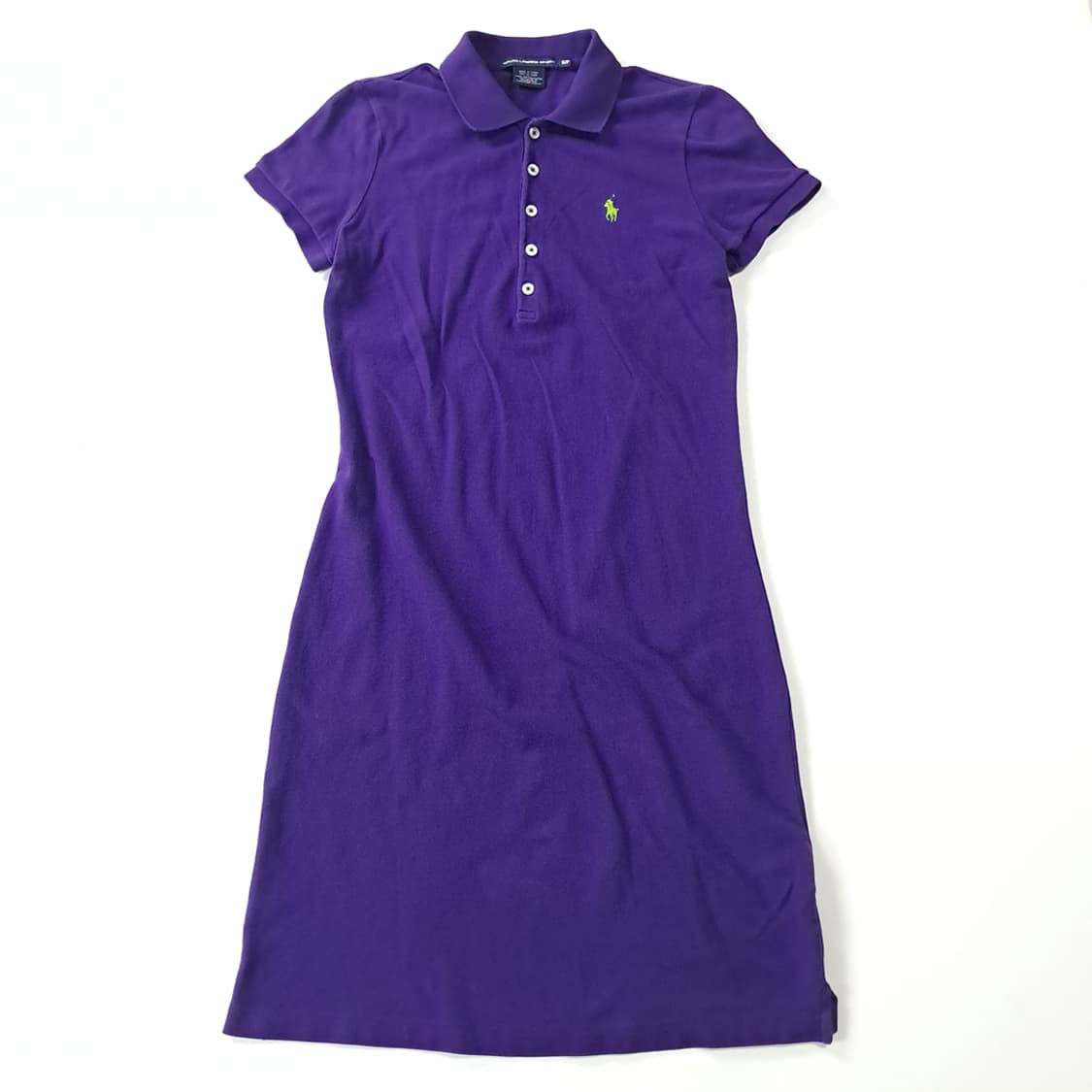 CK215 S 폴로 00s 퍼플 카라 반팔 원피스 상품이미지1
