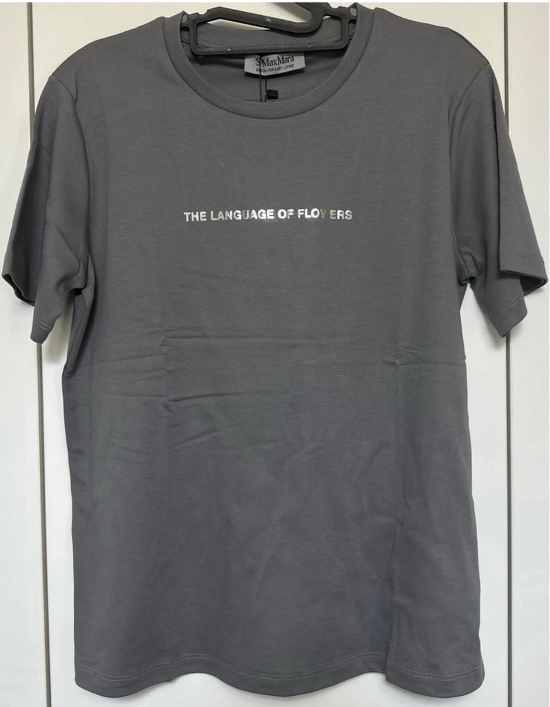 막스마라 플라워 랭귀지 티셔츠 그레이정품 상품이미지1