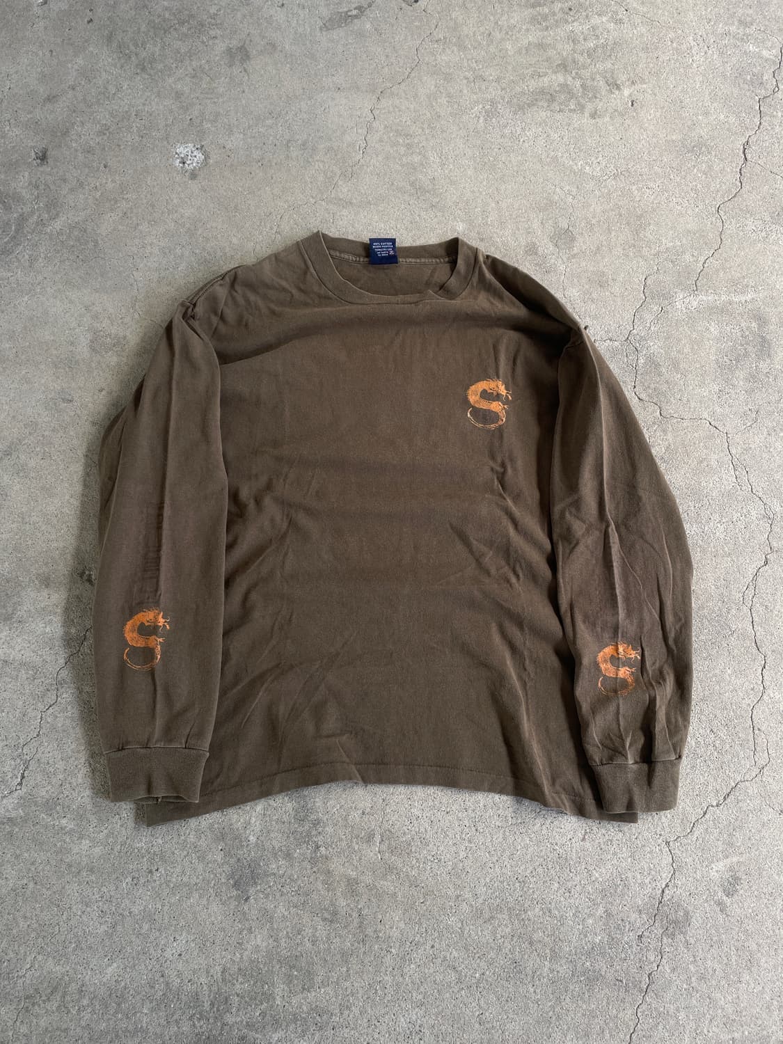 Rare)90s Stussy Vintage Dragon LS 상품이미지4