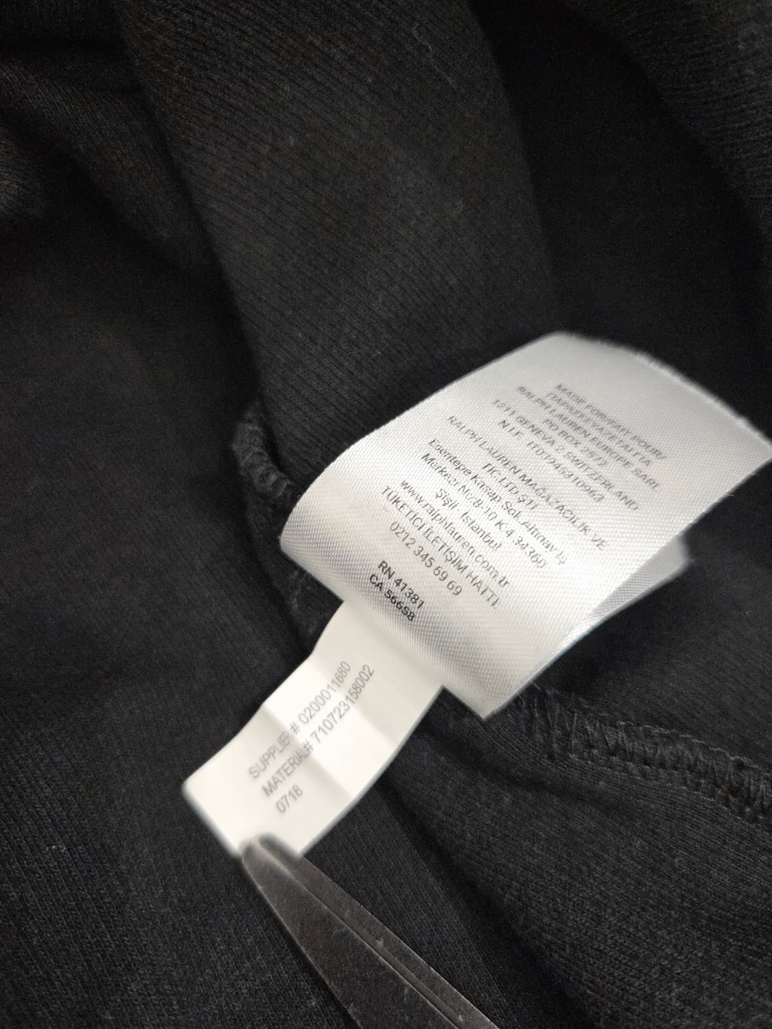 폴로랄프로렌 코튼 하프집업 블랙_L 상품이미지10