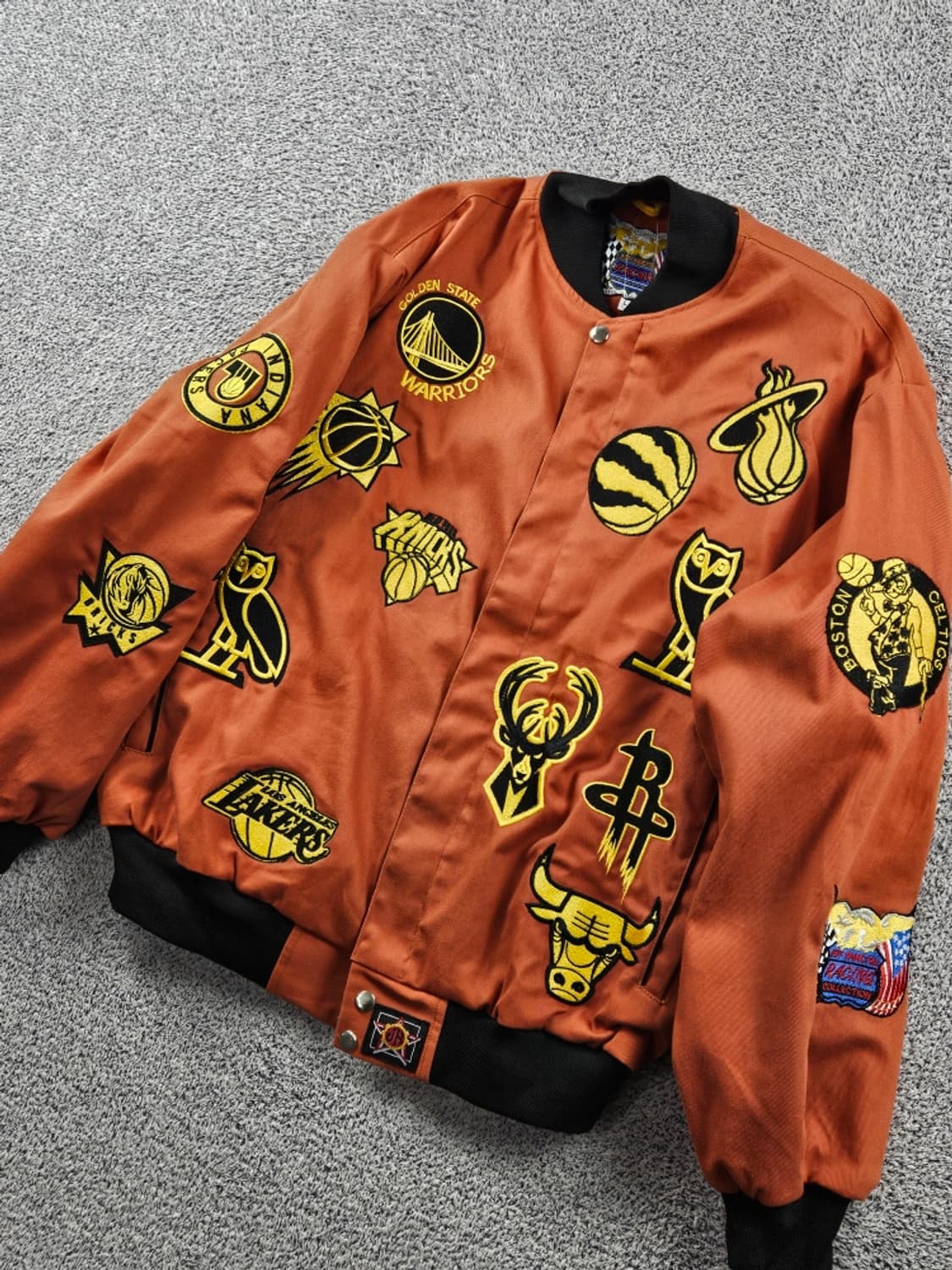JH 리메이크 NBA콜라주 올팀 패치 레이싱 자켓 ( L ) /11220 상품이미지8