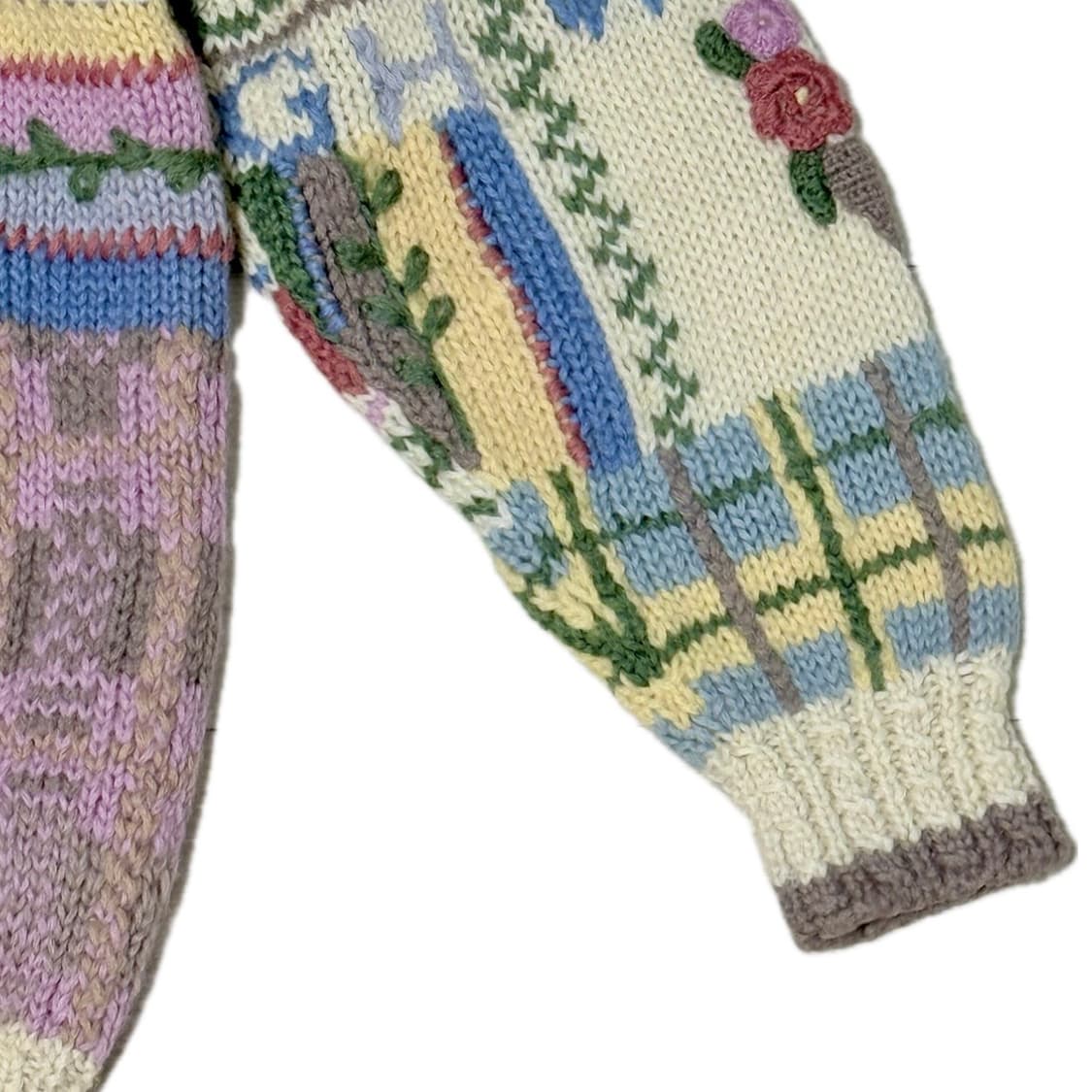 Vintage Jacquard knit cardigan 빈티지 자카드 상품이미지4