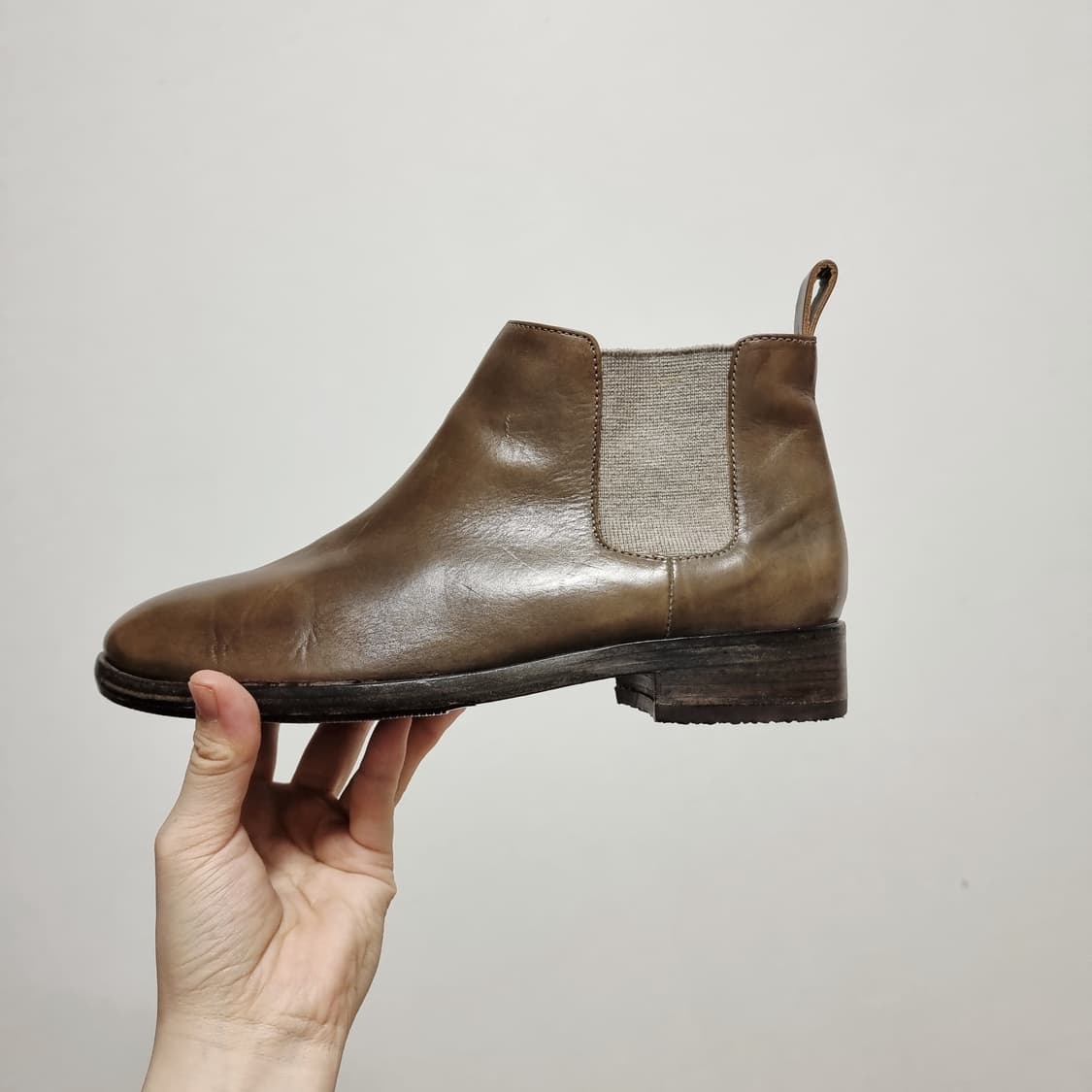 브루넬로 쿠치넬리 첼시부츠 앵클부츠 레더부츠 240/37 (3회착) 상품이미지4