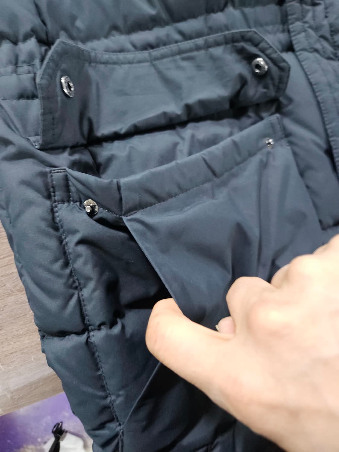 닥스 DAKS 후드 다운패딩 점퍼  105 진그레이 상품이미지8