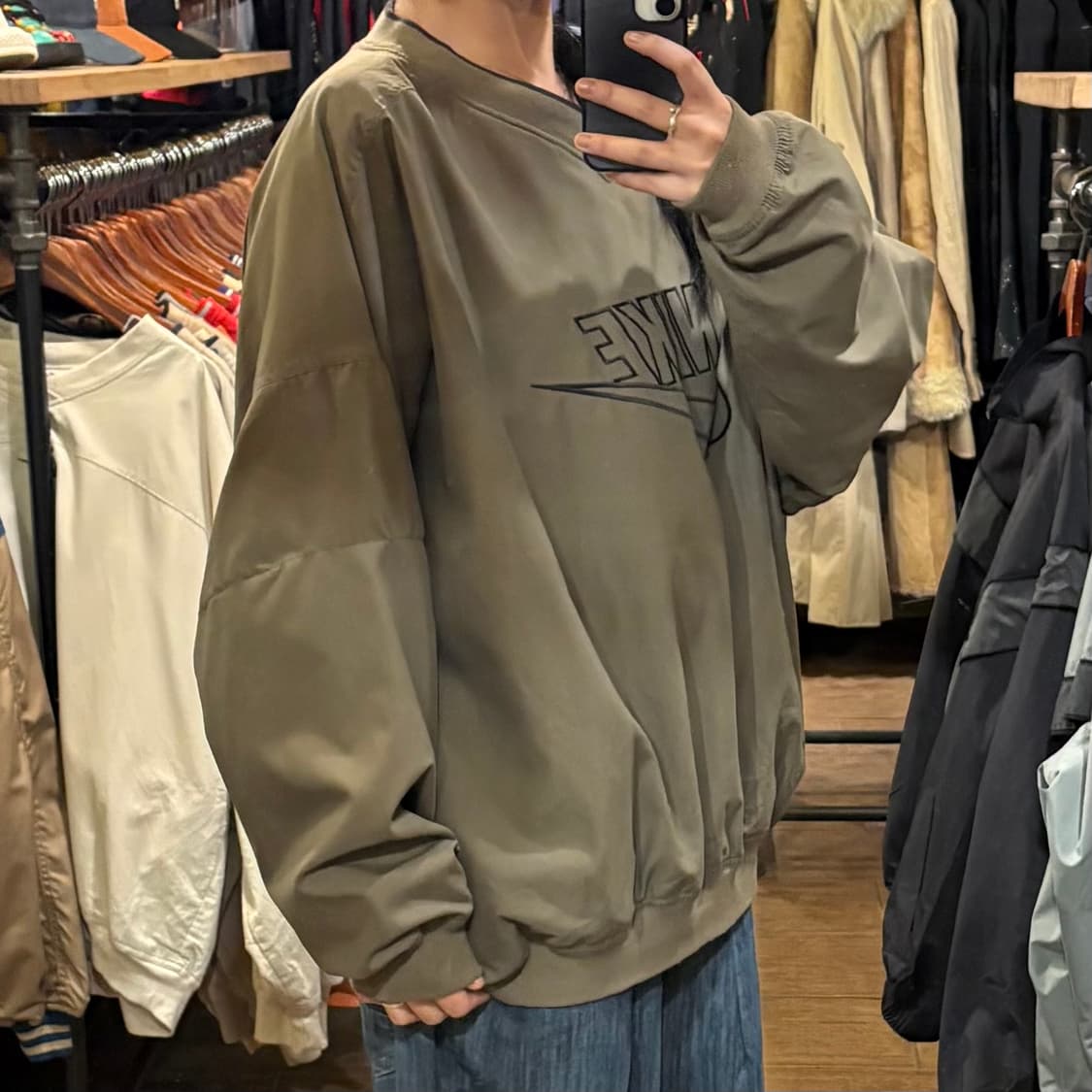 [HI] Nike 나이키 빅로고 웜업 카키 상품이미지4