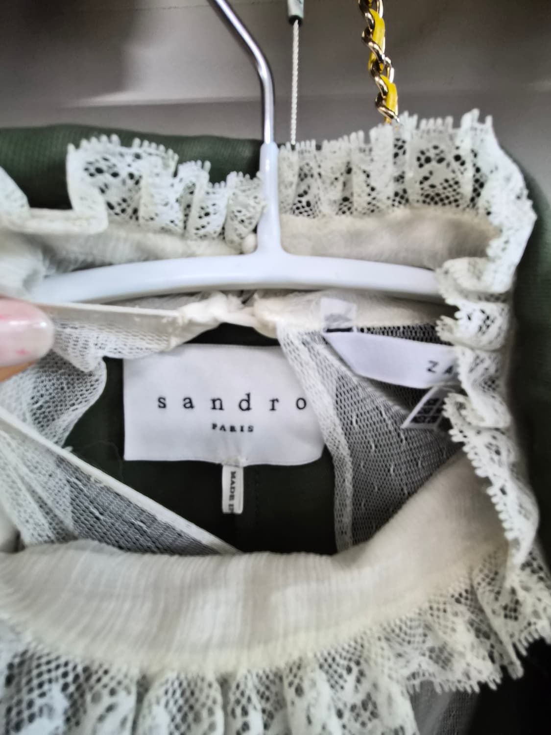 산드로 비스코스 린넨 트렌치코트 상품이미지8