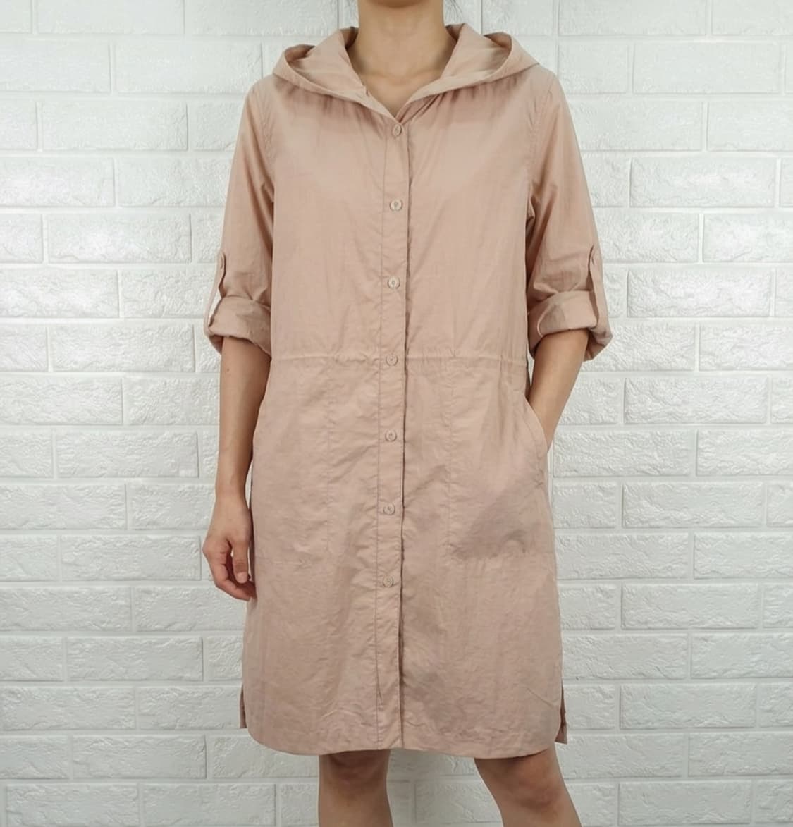 [66]BCBG비씨비지 후드 롱 점퍼 상품이미지1