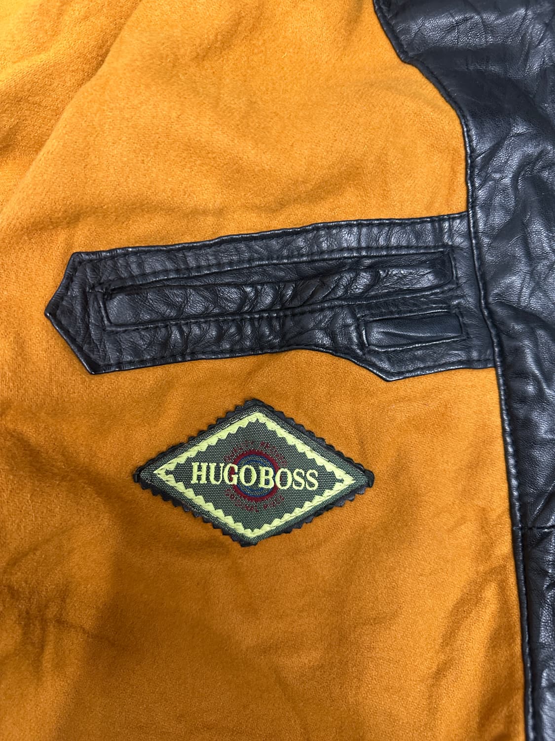 80s HugoBoss 레더 봄버 자켓 XL 상품이미지8