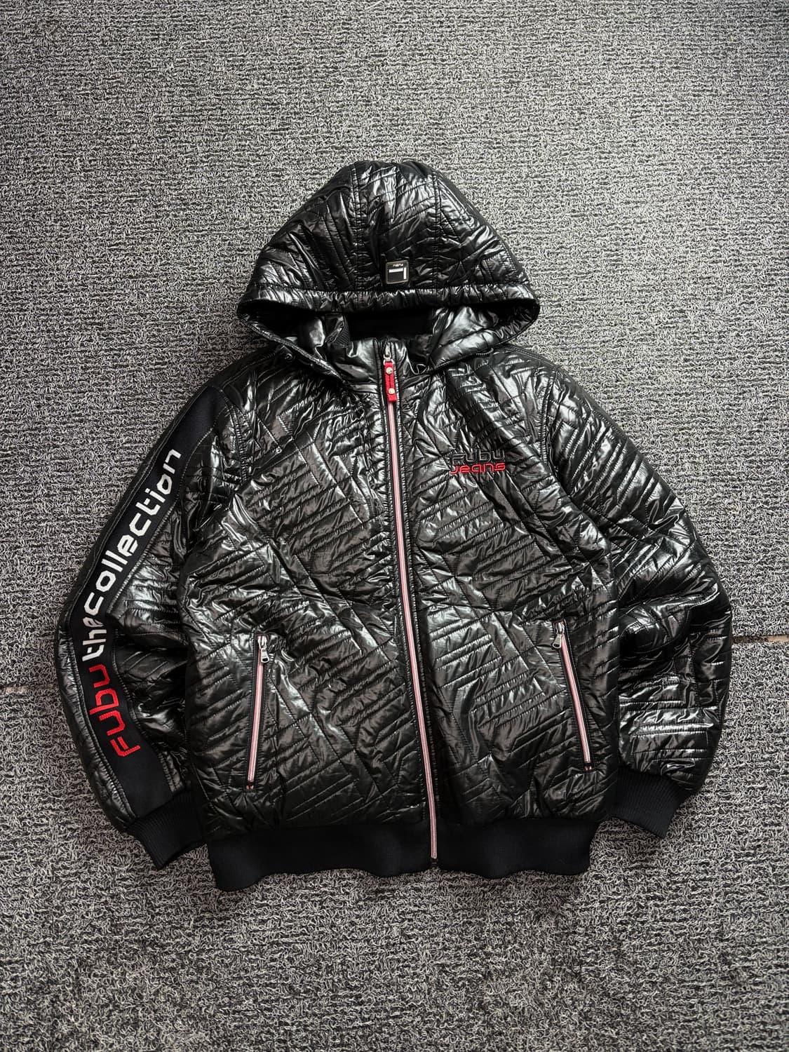 푸부 올드스쿨 퀼티드 경량 후드 패딩 2663 상품이미지2