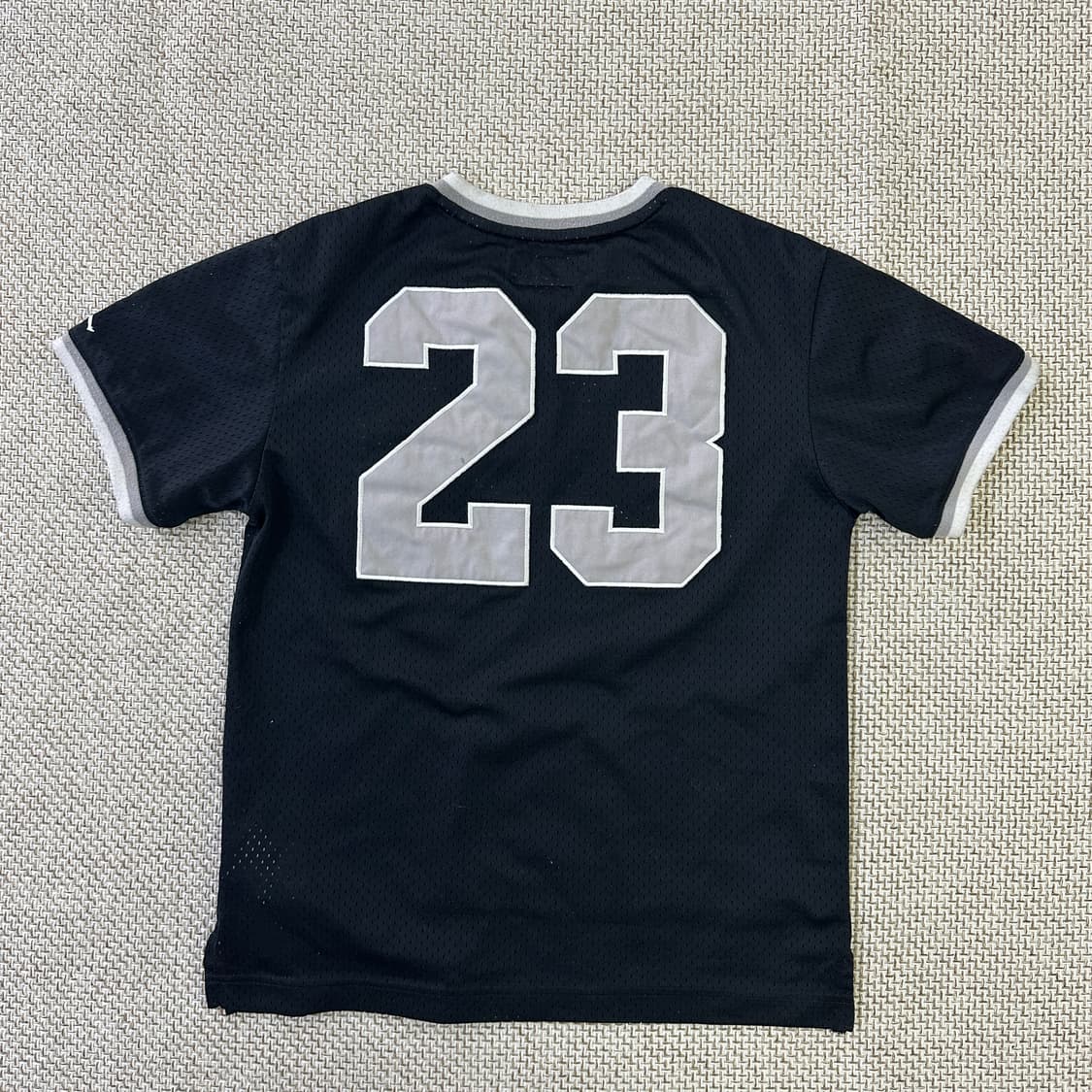 M 조던 주니어 블랙 메쉬 농구 티셔츠 0409D 상품이미지4