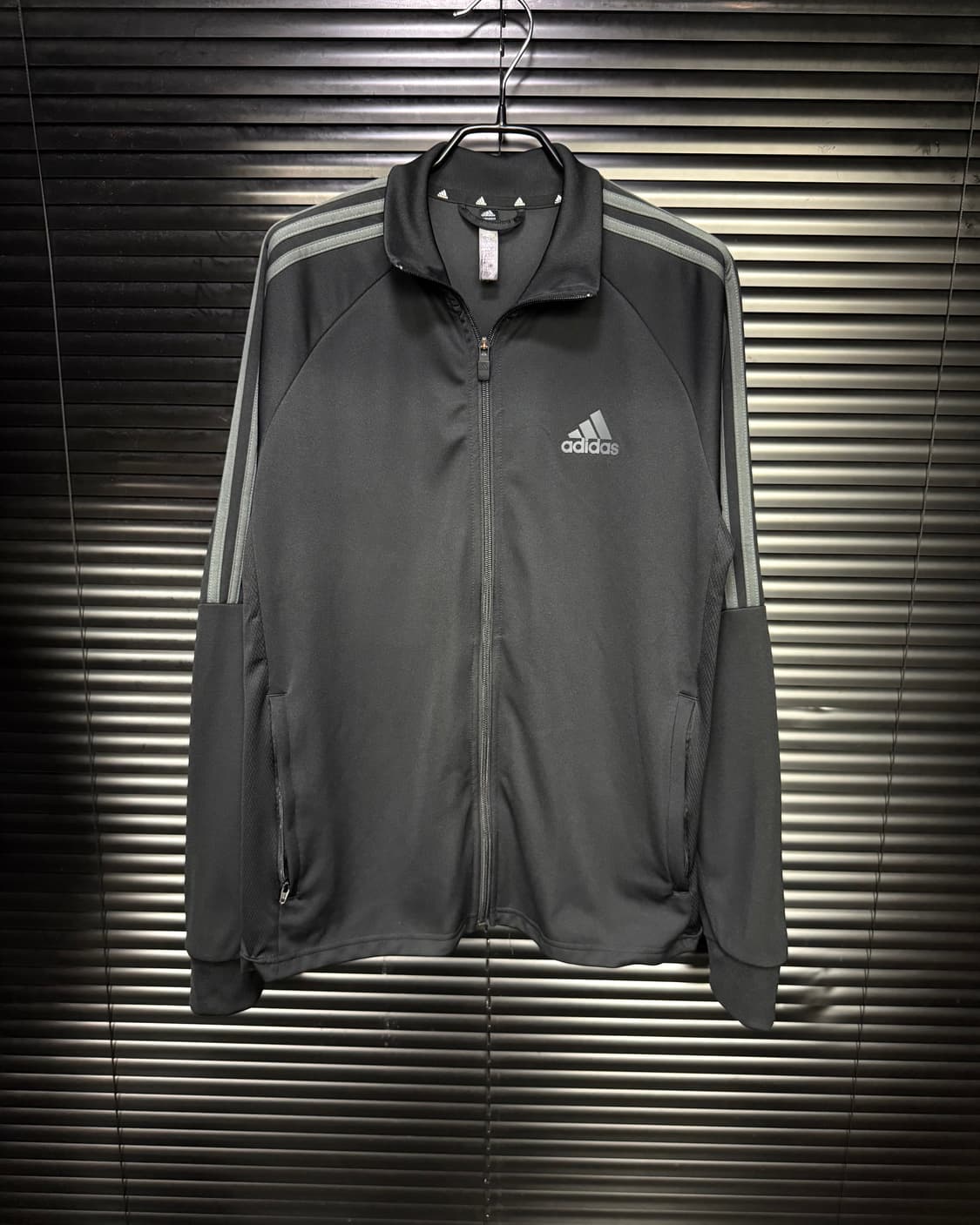 아디다스 트레이닝 블랙 져지 저지 트랙탑 집업 105 XL 올드스쿨 런닝 상품이미지2