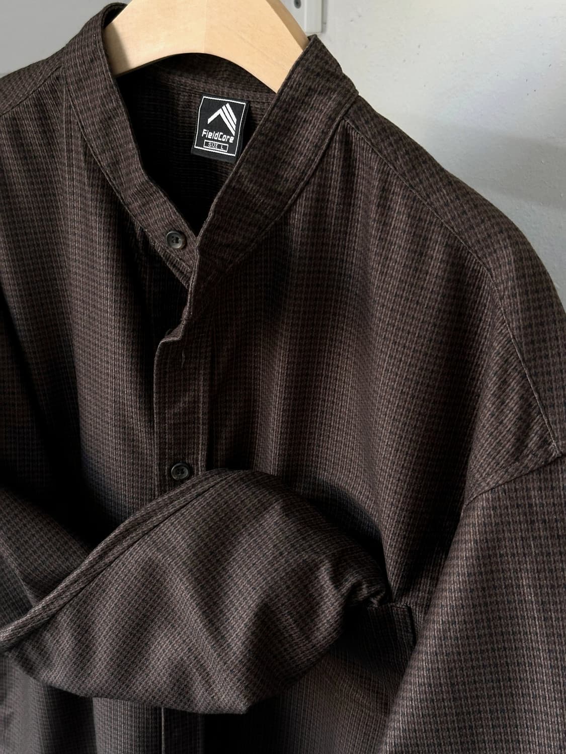 Design pattern stand collar shirt 상품이미지2