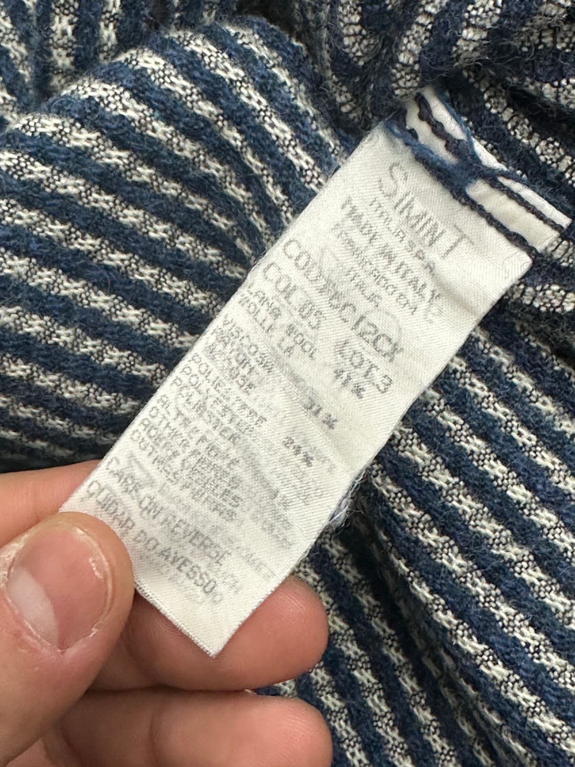 90s Armani Jeans 스트라이프 셔츠 M 상품이미지7