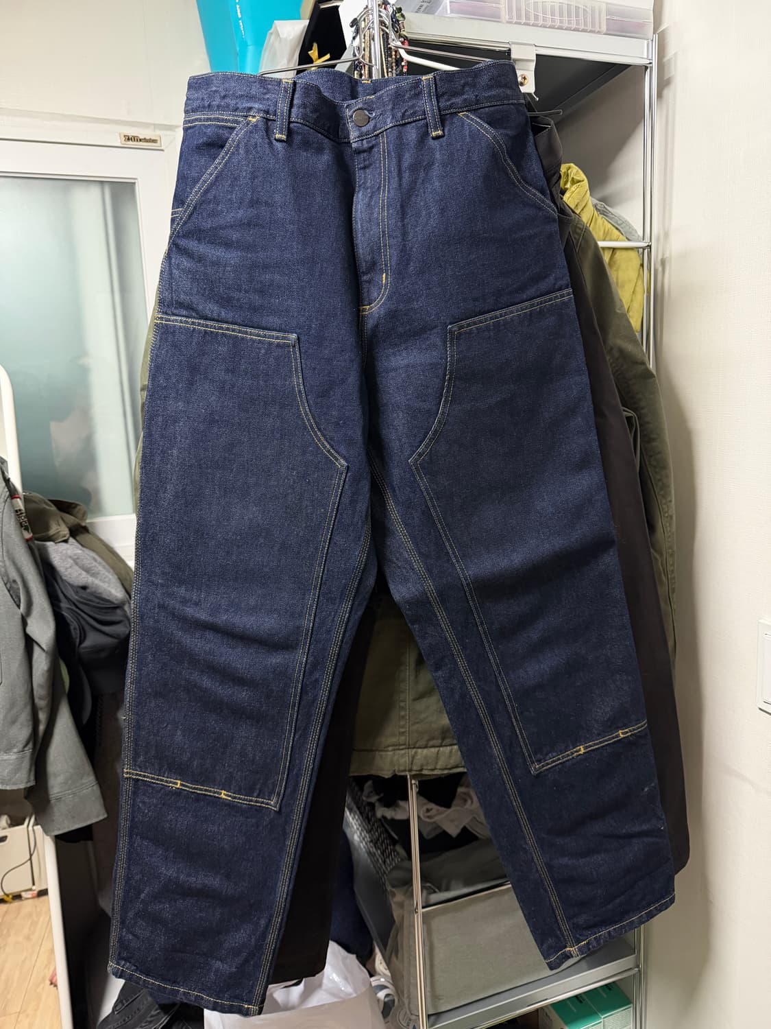 칼하트 현행 더블니 카펜터 팬츠 32 일판 상품이미지1